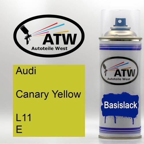 Audi, Canary Yellow, L11 E: 400ml Sprühdose, von ATW Autoteile West.